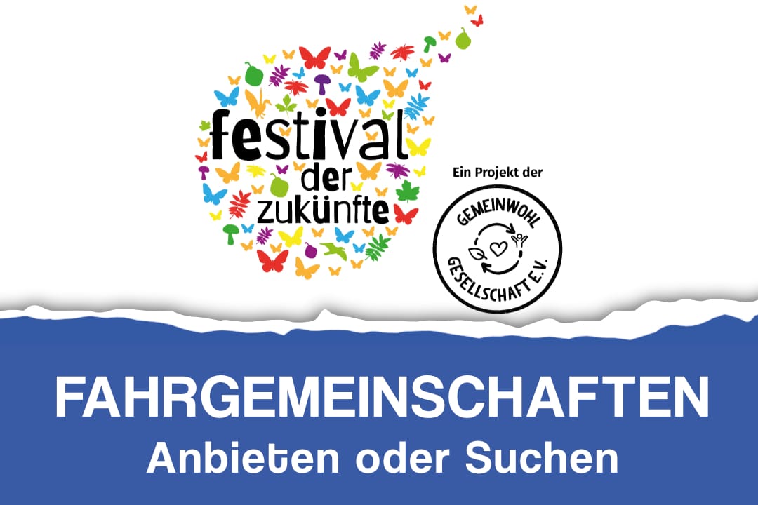 Mitfahr-Fahrpläne zum Festival der Zukünfte in der Übersicht