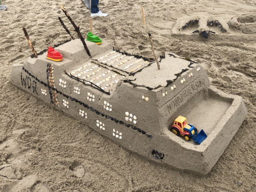 Sandburgenwettbewerb für Groß und Klein