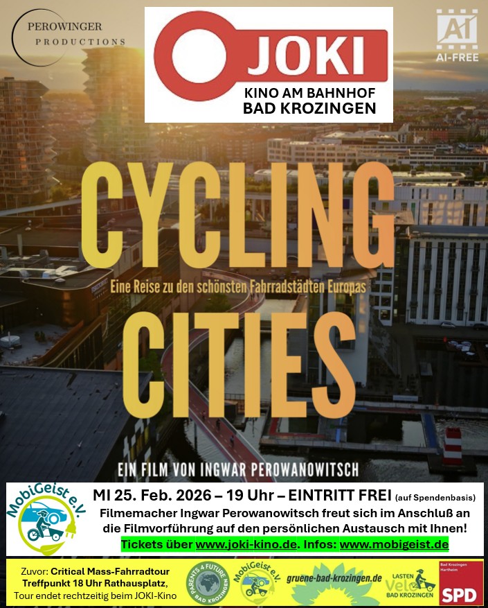 Cycling Cities im JOKI-Kino Bad Krozingen (MobiGeist e.V.)